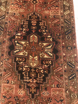 Persian Old Heriz Hand Knotted Wool 4x15