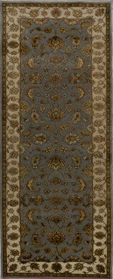 India Elegance Hand Knotted Wool & Silk 3x8