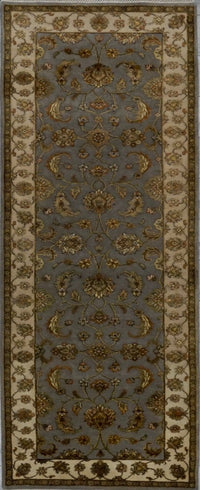India Elegance Hand Knotted Wool & Silk 3x8
