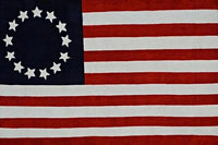 Betsy Ross Flag Hand knotted Wool 4x6