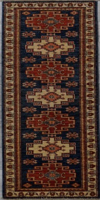 Pakistan Kazak Shirwan Hand Knotted Wool 2x6