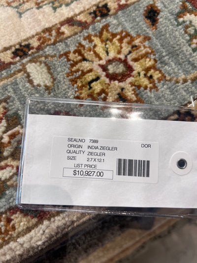 India Ziegler Hand Knotted Wool 3x12