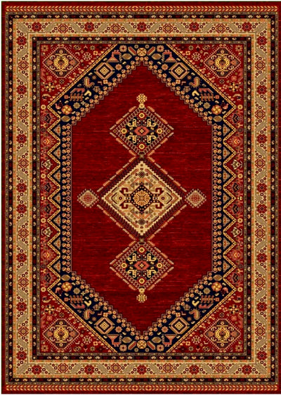 Turkish Shiraz 1M Collection Power Loom 7x10