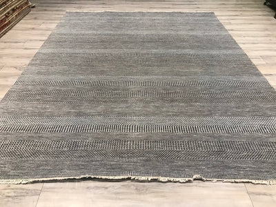 India Modern Grass Hand Knotted Wool 8x10