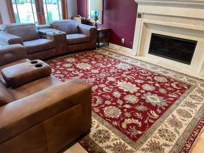 India Ziegler Hand Knotted Wool 9x12