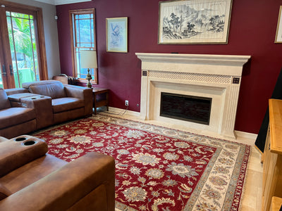 India Ziegler Hand Knotted Wool 9x12