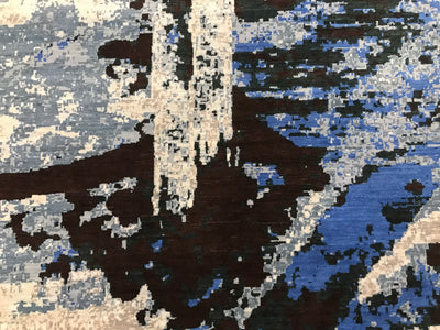 India Modern HDFR Hand Knotted Wool 8x10