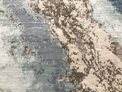 India Modern HDFR Hand Knotted Wool 8x10