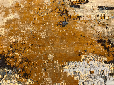 India Modern HDFR Hand Knotted Wool 8x10