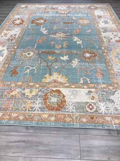 Turkish Oushak Power Loom 9x12