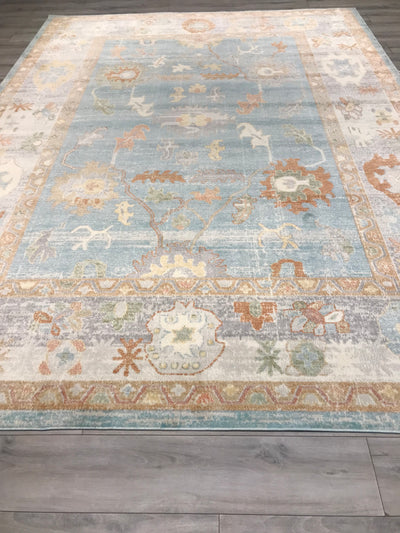 Turkish Oushak Power Loom 9x12