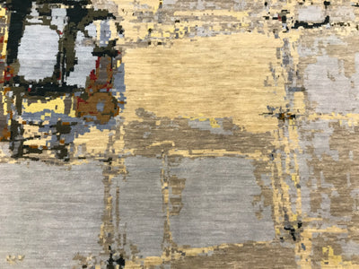 India Modern HDFR Hand Knotted Wool 8x10