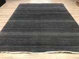 India Modern Grass Hand Knotted Wool 8x10