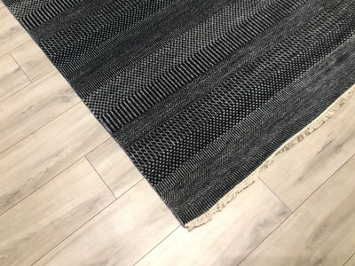 India Modern Grass Hand Knotted Wool 8x10