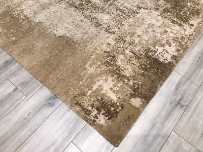 India Modern Texture Alchemy Hand Knotted Wool & Silk 8x10