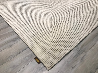 India Modern Morocco Hand Knotted Wool 10x14