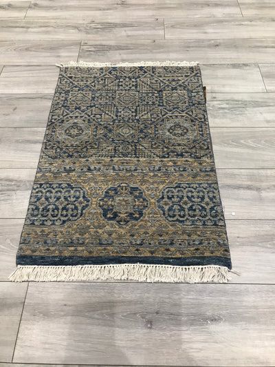 India Ziegler Hand Knotted Wool 2x4