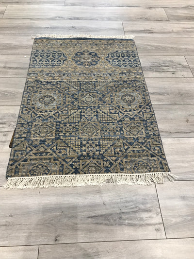 India Ziegler Hand Knotted Wool 2x4