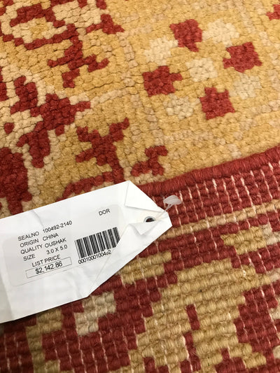 China Oushak Hand Knotted Wool 3x5