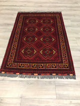 Pakistan Turkmen Hand Knotted Wool 3x5