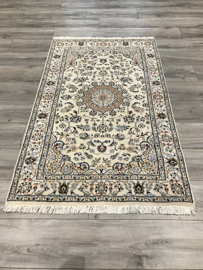 India Nain Hand Knotted Wool & Silk 3x5