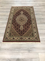 India Tabriz Mahi Hand Knotted Wool & Silk 3x5