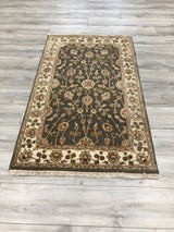 India Elegance Hand Knotted Wool & Silk 3x5