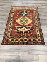 Pakistan Kazak Hand Knotted Wool 3x5