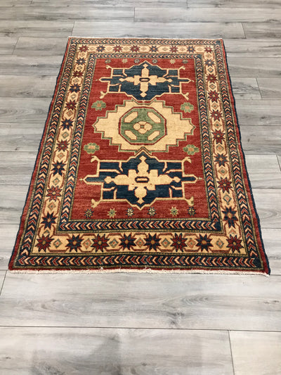Pakistan Kazak Hand Knotted Wool 3x5