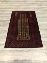 Persian (Iran) Baluchi Hand Knotted Wool 3x5