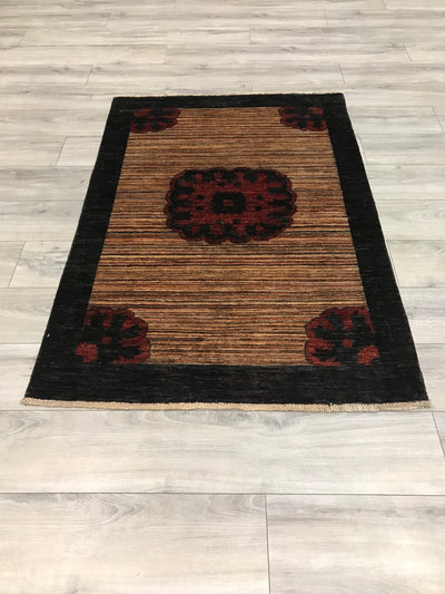 Pakistan Chobi Modern Gabeh Hand Knotted Wool 3x5