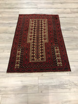 Persian (Iran) Baluchi Hand Knotted Wool 3x5