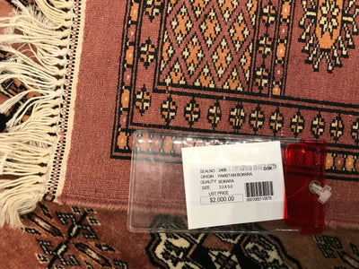 Pakistan Bokhara Hand Knotted Wool 3x5
