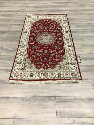 India Nain Hand Knotted Wool & Silk 3x5