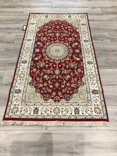 India Nain Hand Knotted Wool & Silk 3x5