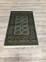Pakistan Bokara Hand Knotted Wool 3x4