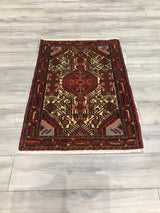 Persian Hamadan Hand Knotted Wool 3x4