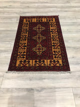 Pakistan Turkmen Hand Knotted Wool 3x4