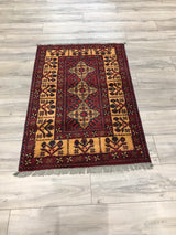 Pakistan Turkmen Hand Knotted Wool 3x4
