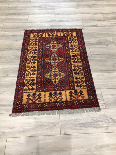 Pakistan Turkmen Hand Knotted Wool 3x4