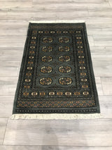 Pakistan Bokara Hand Knotted Wool 3x4