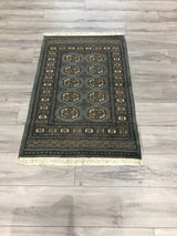 Pakistan Bokara Hand Knotted Wool 3x4