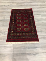 Pakistan Bokara Hand Knotted Wool 3x4