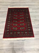 Pakistan Bokara Hand Knotted Wool 3x4