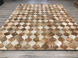 India Patchwork Cowhide HandMade 8x10