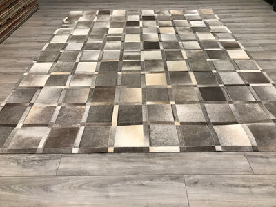 India  Patchwork Cowhide Handmade 8x10