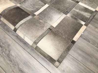 India  Patchwork Cowhide Handmade 8x10