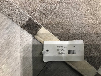 India  Patchwork Cowhide Handmade 8x10