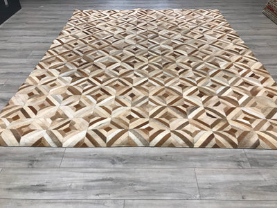 India Patchwork Cowhide HandMade 8x10