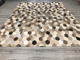India Patchwork Cowhide Handmade 8x10